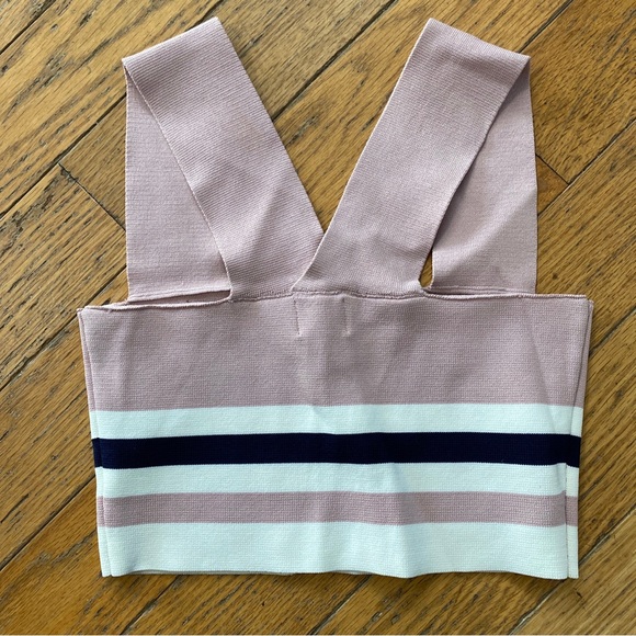 LF Seek The Label Striped Square Neck Bandage Crop Top Size S - Picture 8 of 9